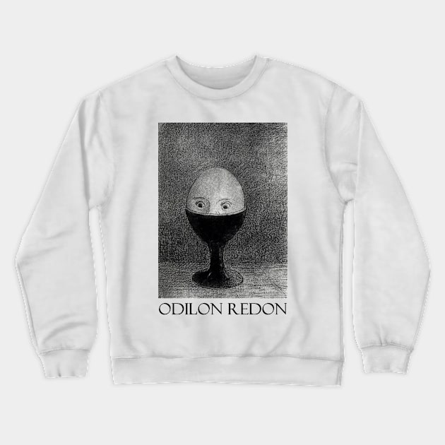 The Egg by Odilon Redon Crewneck Sweatshirt by Naves